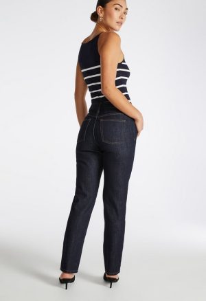 Vintage Straight Leg Denim Jeans