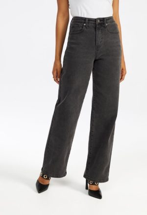 Ultra High Rise Straight Leg Denim Jeans