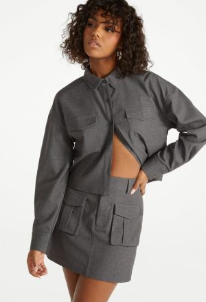 Cargo Utility Mini Skirt