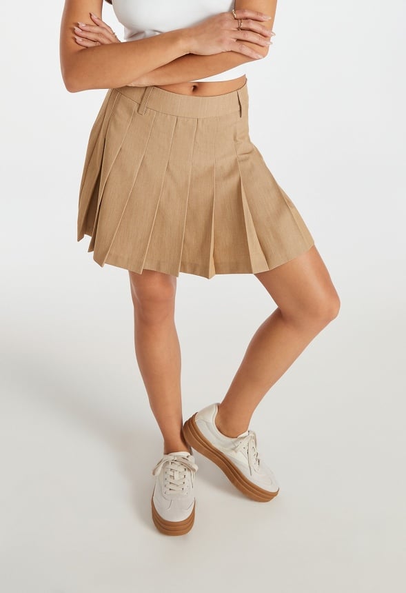 Pleated Mini Skirt