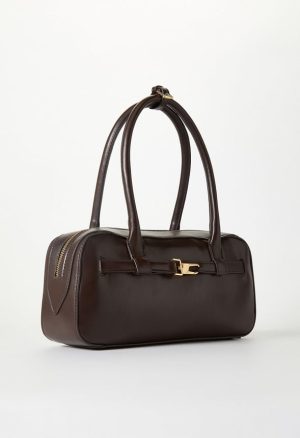 Long Strap Buckle Shoulder Bag