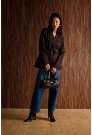 Long Strap Buckle Shoulder Bag