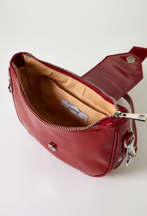 Belted Half Moon Shoulder Bag