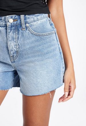 Mila Frayed Denim Shorts