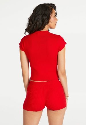 Sweater Rib Hot Shorts