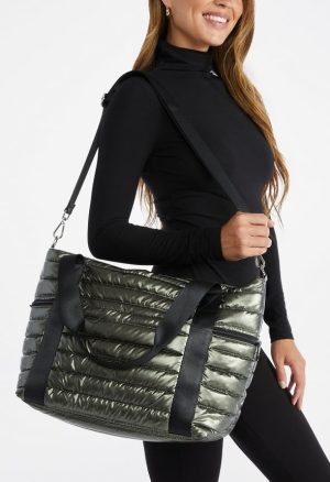 Quilted Nylon Tote