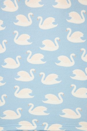 Boyfriend Boxer Swans-A-Swimming PJ Short Set