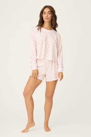 Boyfriend Boxer Heart to Heart PJ Short Set