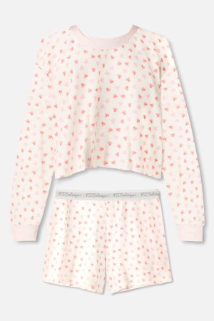 Boyfriend Boxer Heart to Heart PJ Short Set