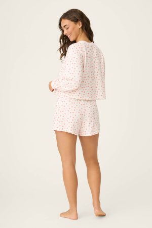 Boyfriend Boxer Heart to Heart PJ Short Set
