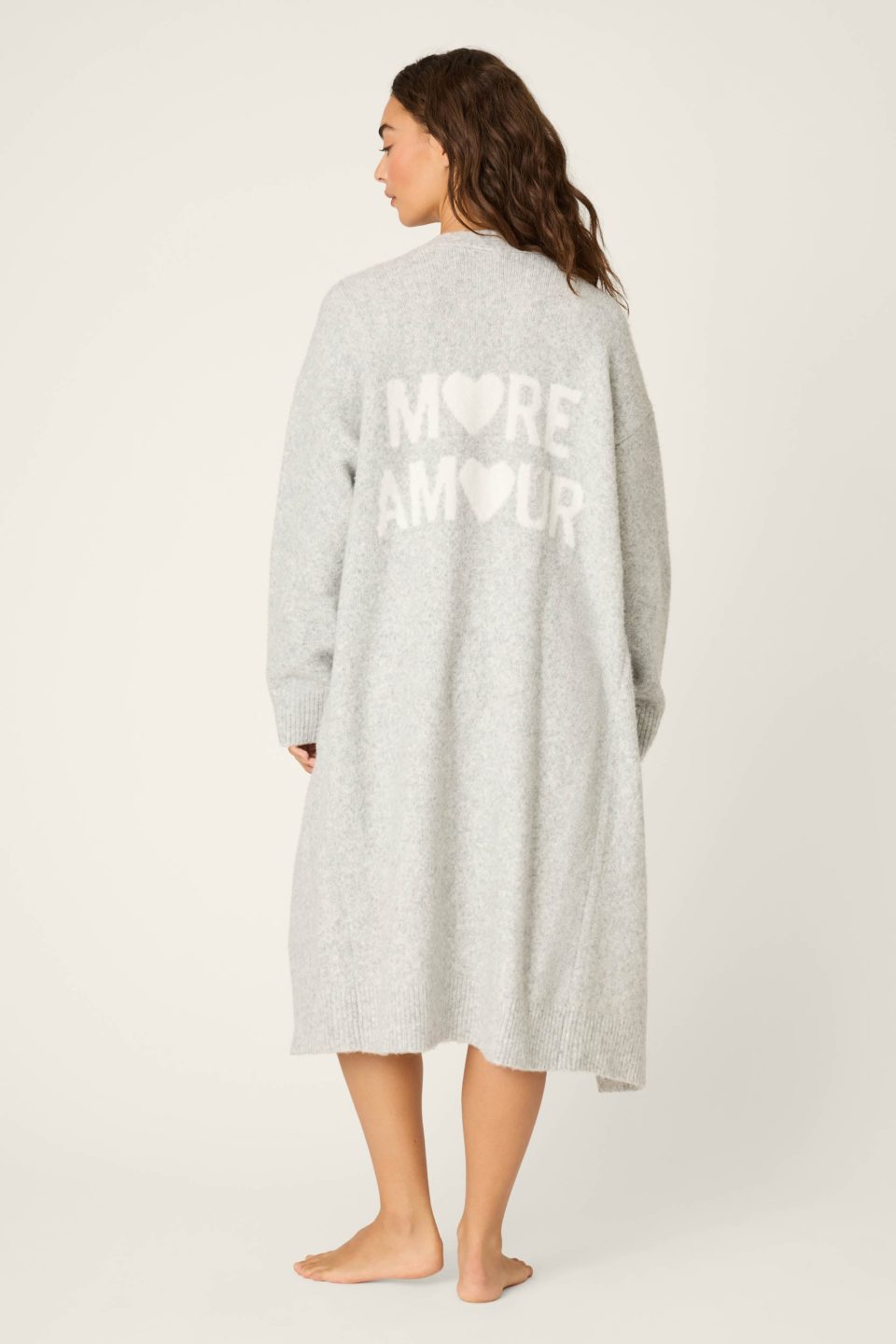 My Dog Is My Valentine More Amour Long Line Cardigan