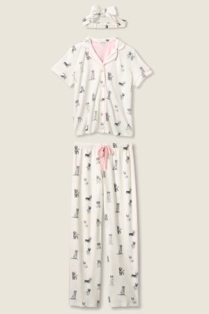My Dog Is My Valentine 3-Piece PJ Set