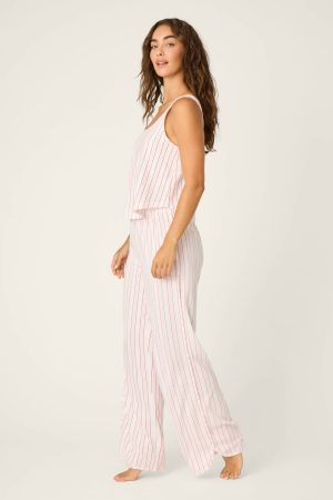 Feeling Loved Striped PJ Set
