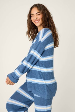 More Amour Striped Long Sleeve Top