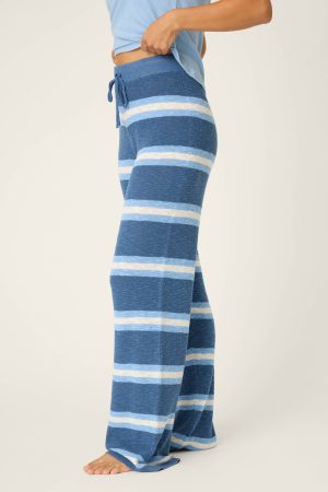 More Amour Striped Open Leg Pants