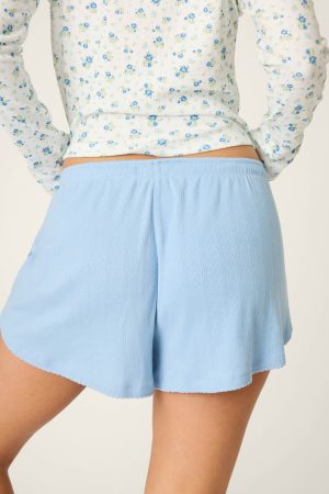 More Amour Blue Dream Pointelle Shorts